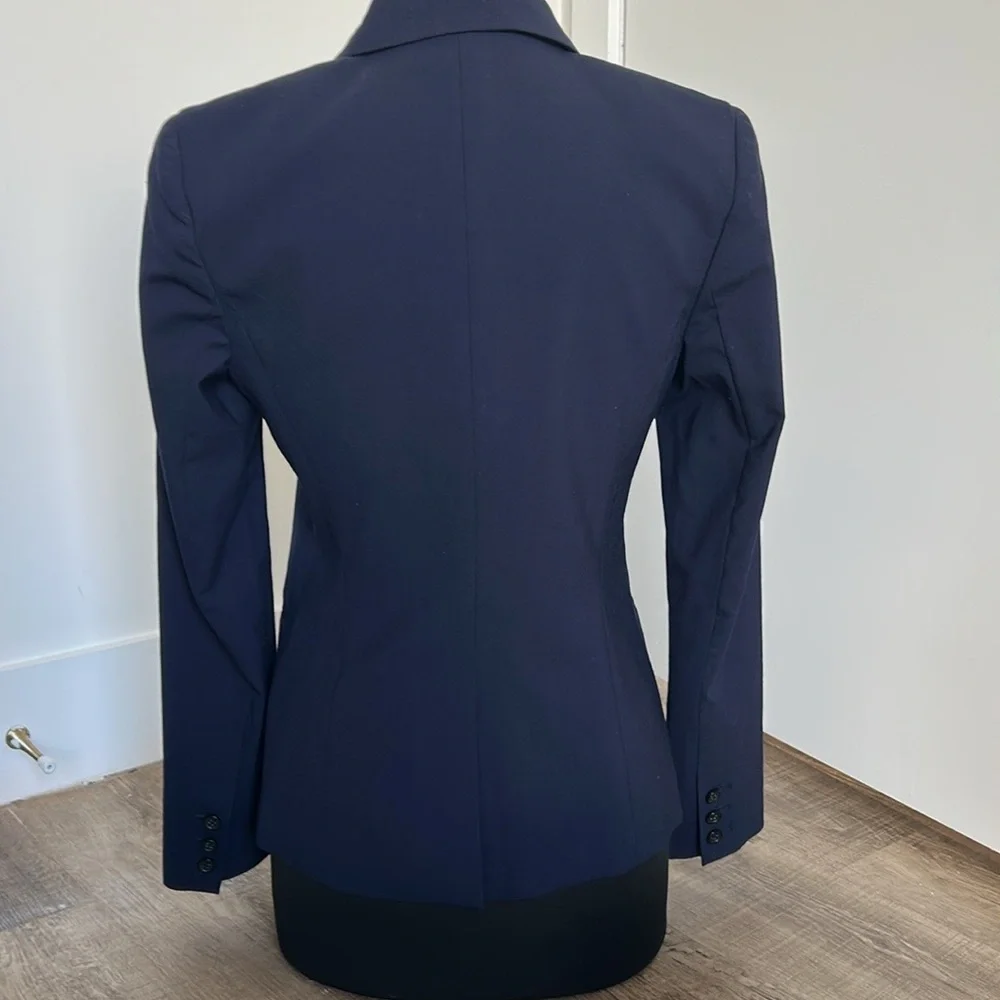 Theory Nichelle Broadway Navy Blue Blazer Suit Jacket 8 - Picture 13 of 14